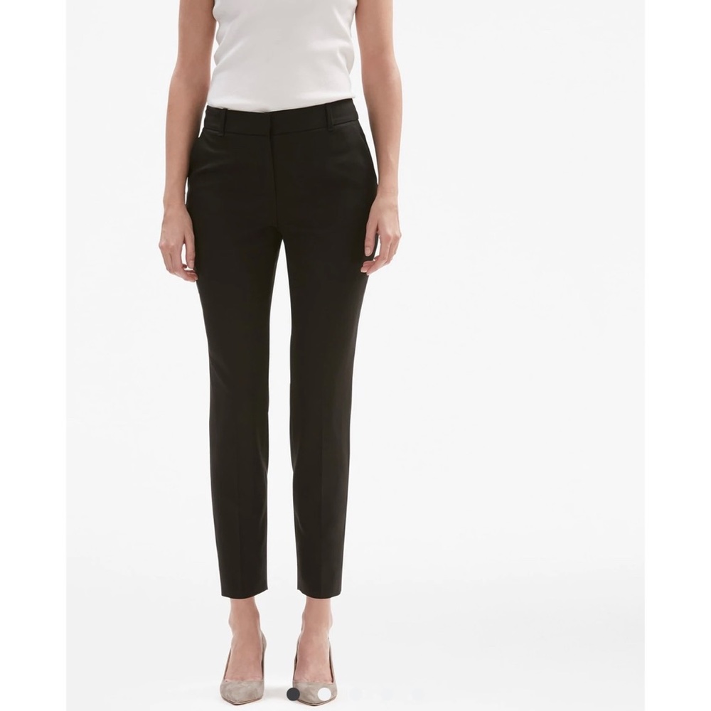 MM LAFLEUR the mejia trouser pant stretch twill black slacks work neutral size 4